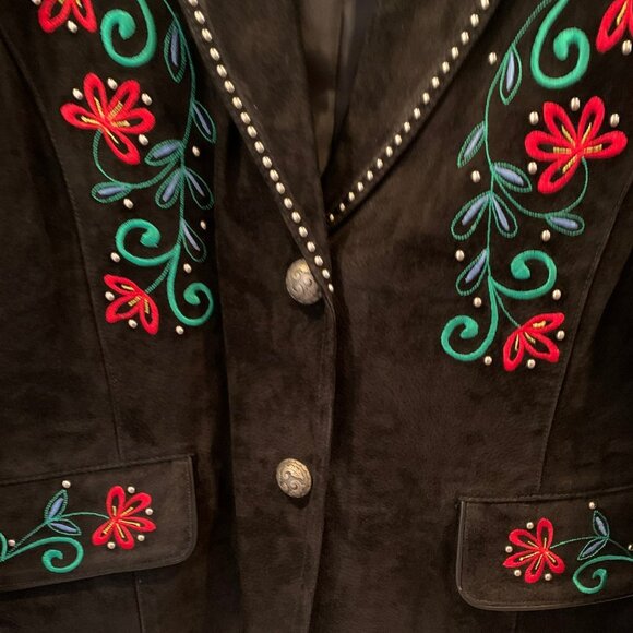 Cripple Creek Vintage Suede Leather Jacket NWOT - Picture 5 of 9